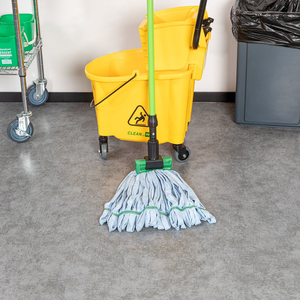 Clean Tek Professional Green Metal Jaw Style Mop Handle - 60" - 1 count box