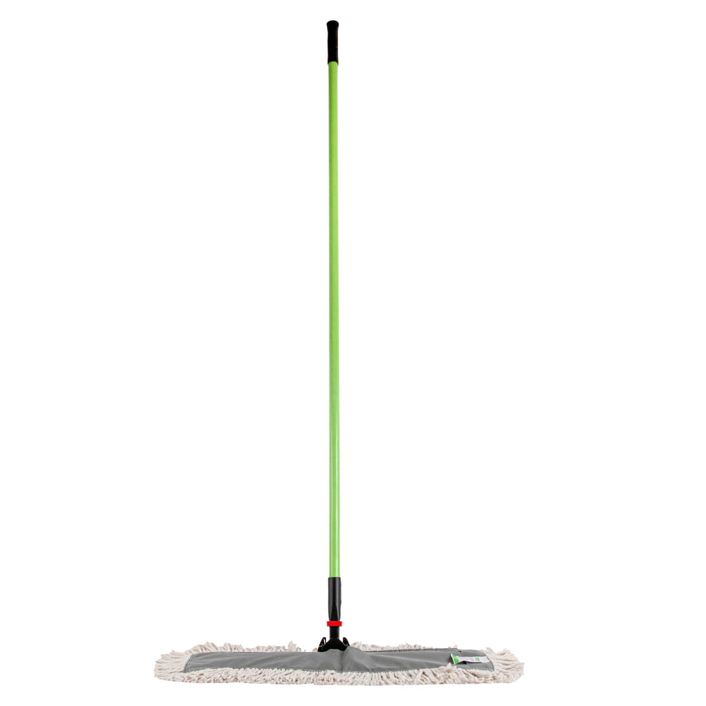 Clean Tek Professional Cotton Dust / Dry Mop - with 64" Handle - 24" x 5" - 1 count box