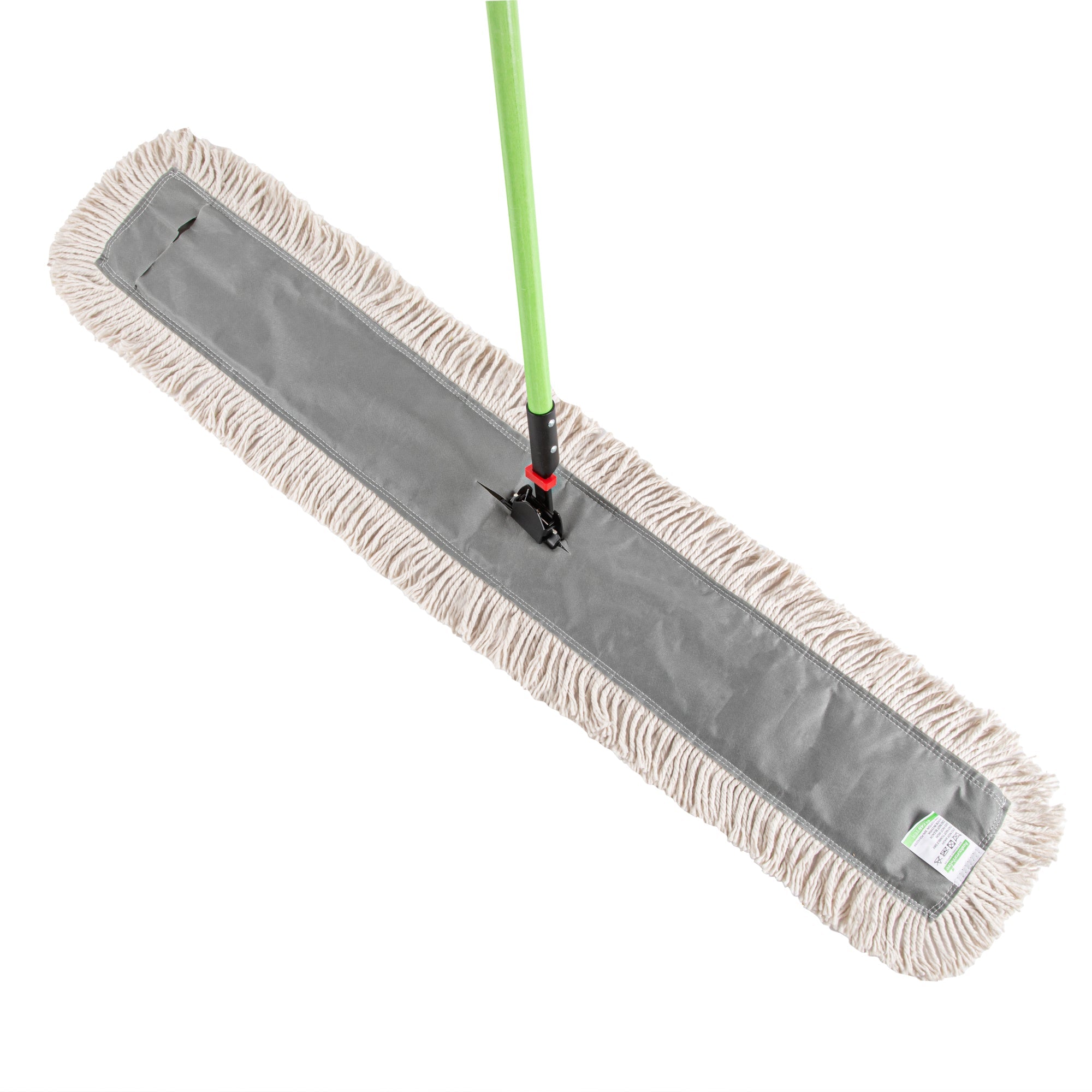 Clean Tek Professional Cotton Dust / Dry Mop - with 64" Handle - 48" x 5" - 1 count box