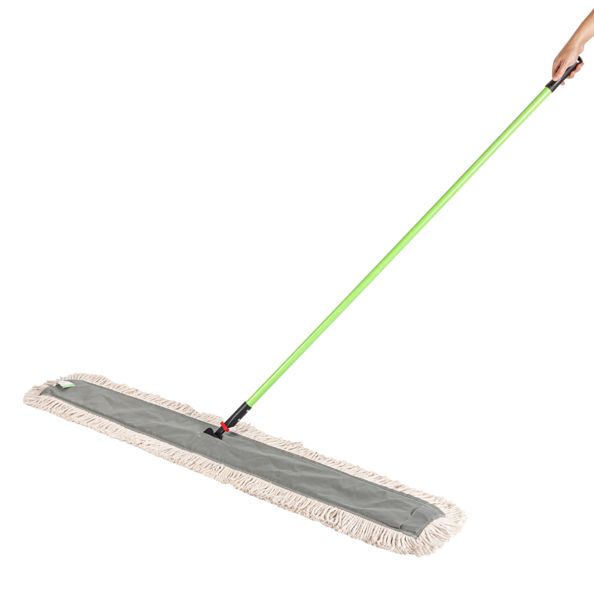 Clean Tek Professional Cotton Dust / Dry Mop - with 64" Handle - 59 3/4" x 5" - 1 count box