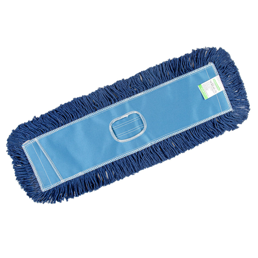 Clean Tek Professional Blue Cotton-Poly Dust Mop Head - 24" x 5" - 1 count box