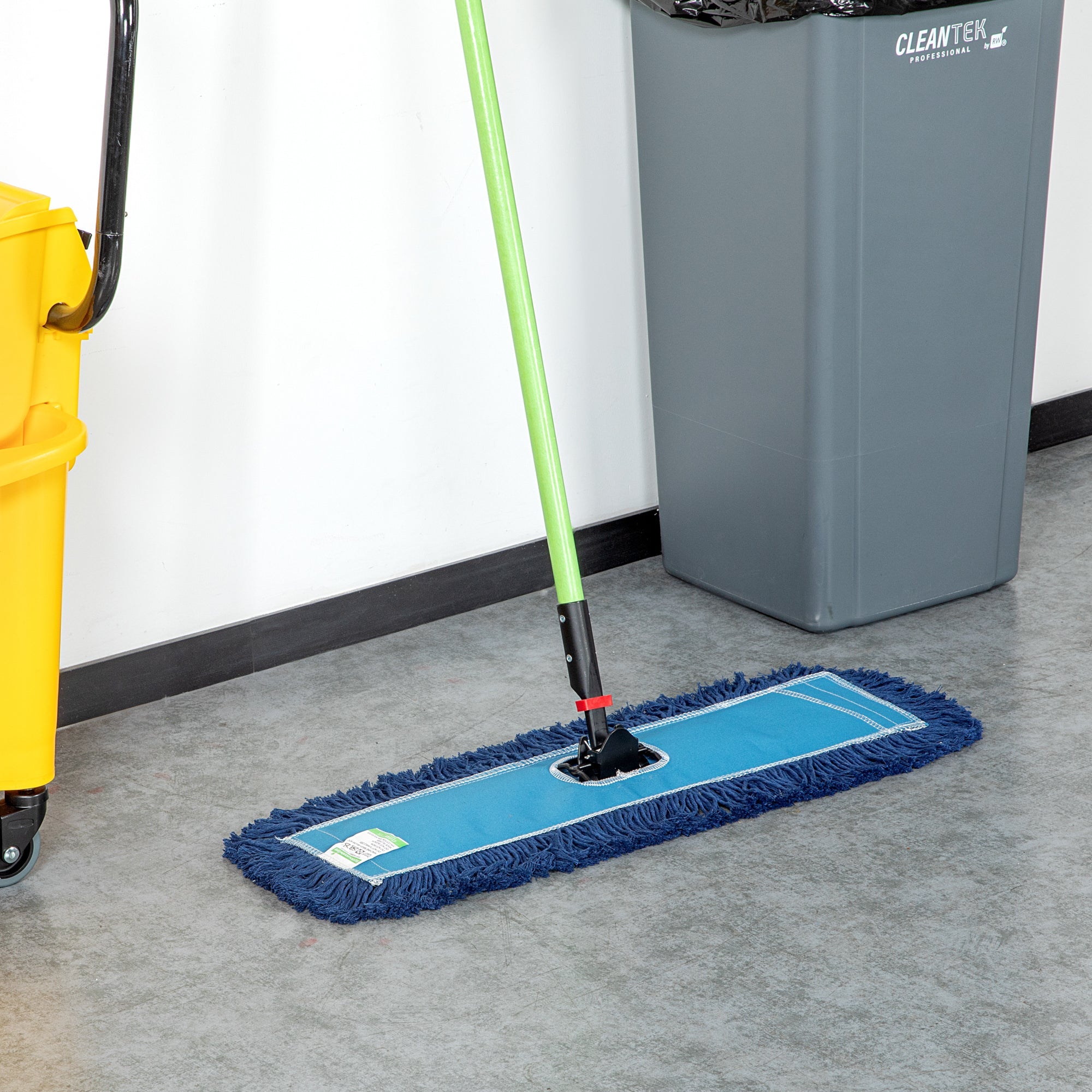 Clean Tek Professional Blue Cotton-Poly Dust Mop Head - 24" x 5" - 1 count box