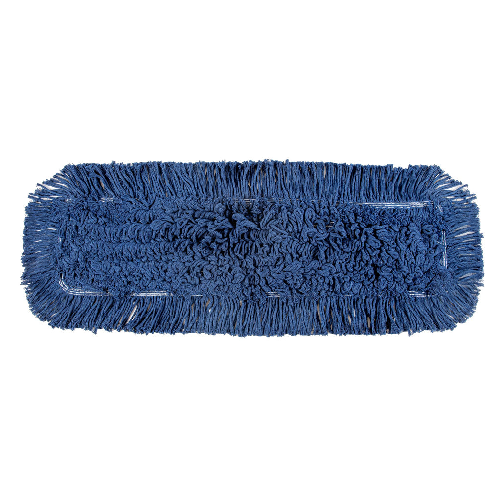 Clean Tek Professional Blue Cotton-Poly Dust Mop Head - 24" x 5" - 1 count box