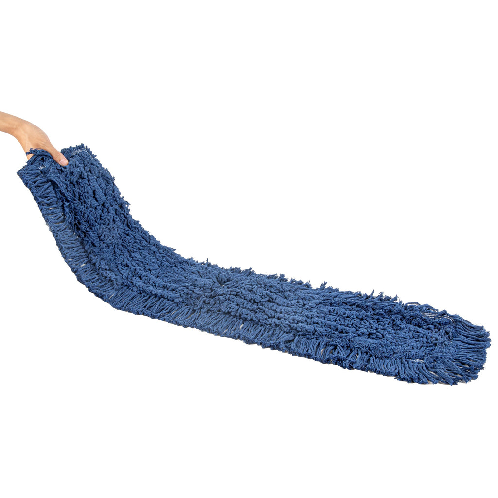 Clean Tek Professional Blue Cotton-Poly Dust Mop Head - 35 3/4" x 5" - 1 count box
