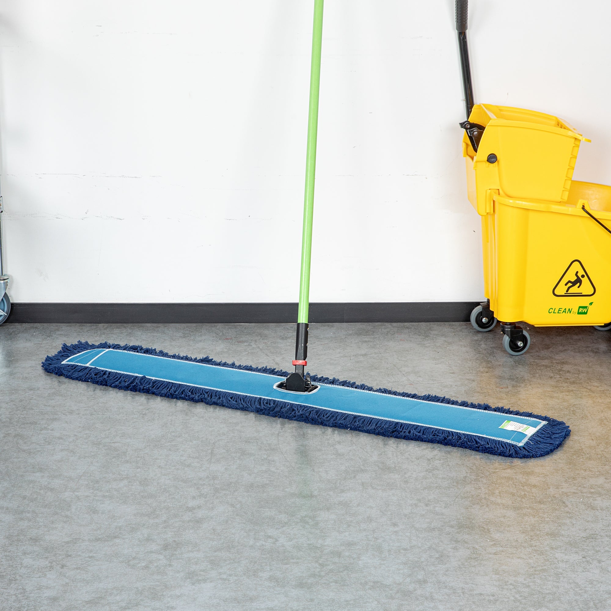 Clean Tek Professional Blue Cotton-Poly Dust Mop Head - 48" x 5" - 1 count box