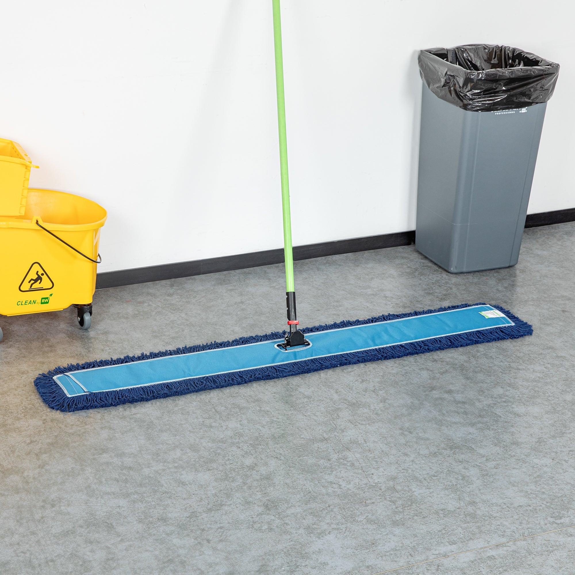 Clean Tek Professional Blue Cotton-Poly Dust Mop Head - 59 3/4" x 5" - 1 count box