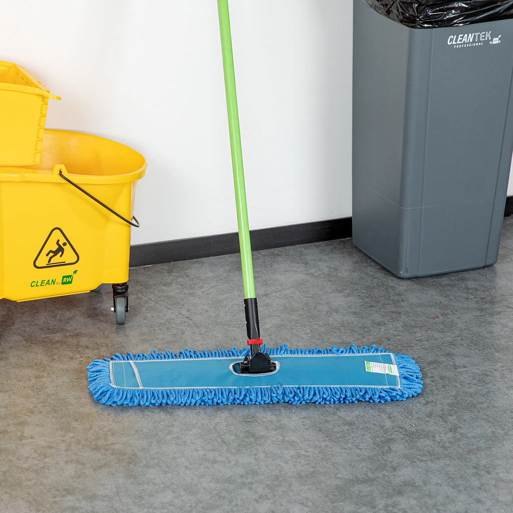 Clean Tek Professional Blue Microfiber Dust / Dry Mop Head - Looped - 24" - 1 count box