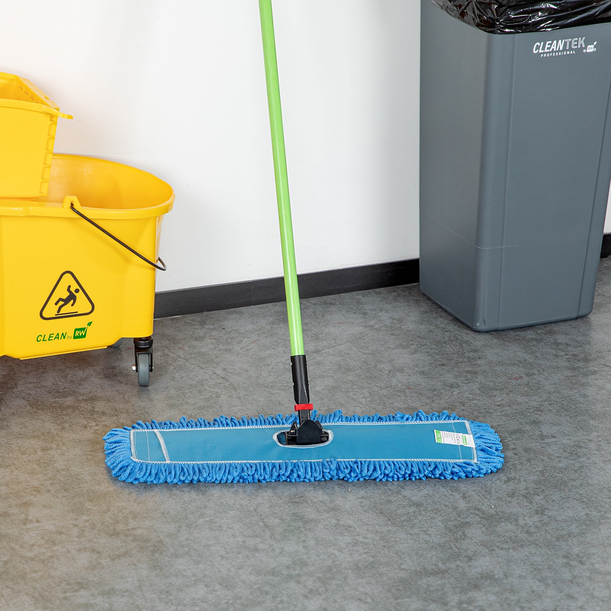 Clean Tek Professional Blue Microfiber Dust / Dry Mop Head - Looped - 24" - 1 count box