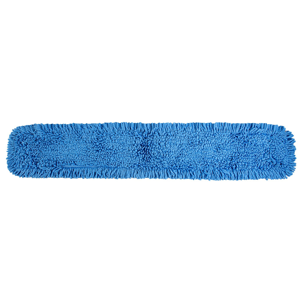 Clean Tek Professional Blue Microfiber Dust / Dry Mop Head - Looped - 48" - 1 count box