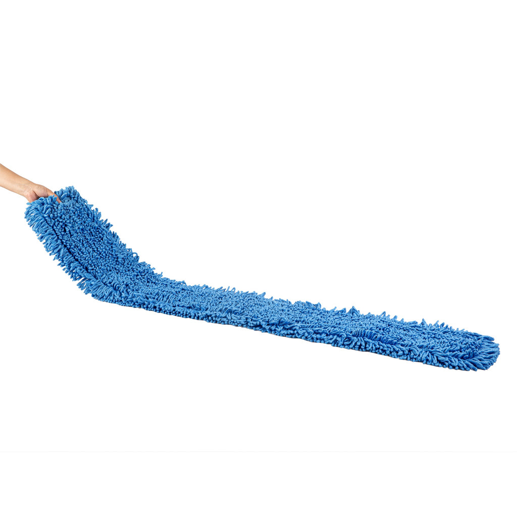 Clean Tek Professional Blue Microfiber Dust / Dry Mop Head - Looped - 60" - 1 count box