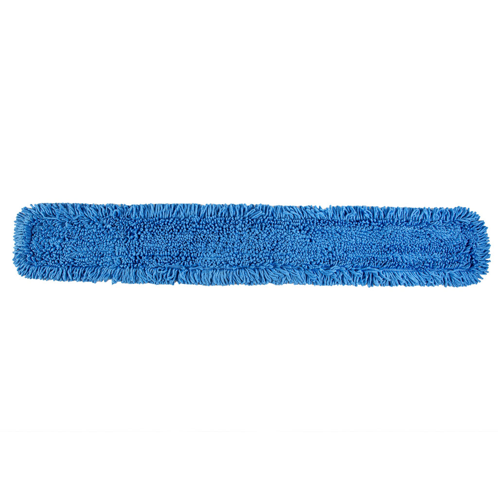 Clean Tek Professional Blue Microfiber Dust / Dry Mop Head - Looped - 60" - 1 count box