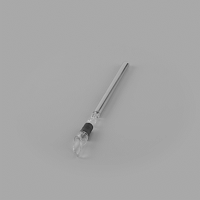 Bar Lux Stainless Steel Wine Chiller Stick / Pourer - with Aerator - 12 3/4" - 1 count box
