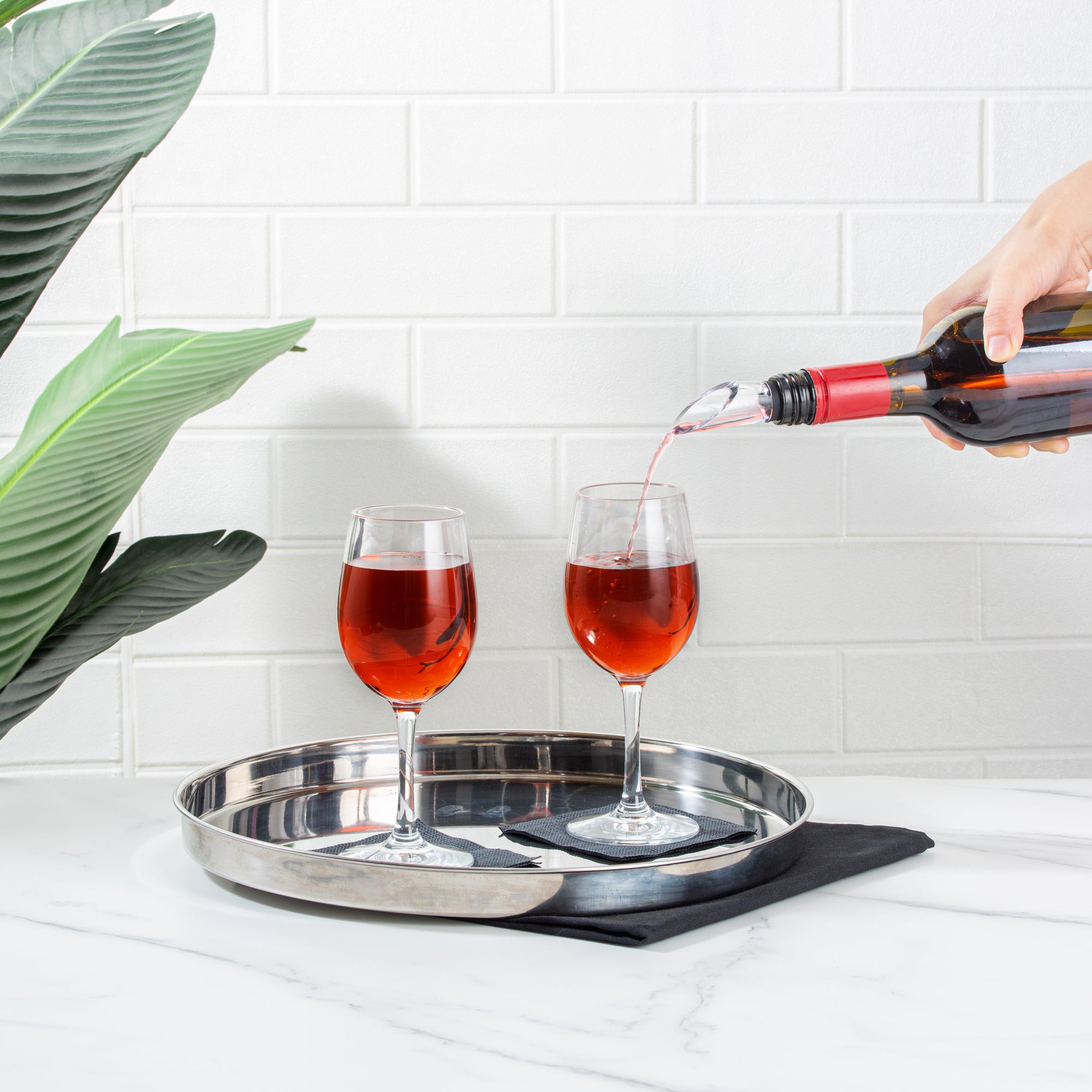 Bar Lux Stainless Steel Wine Chiller Stick / Pourer - with Aerator - 12 3/4" - 1 count box