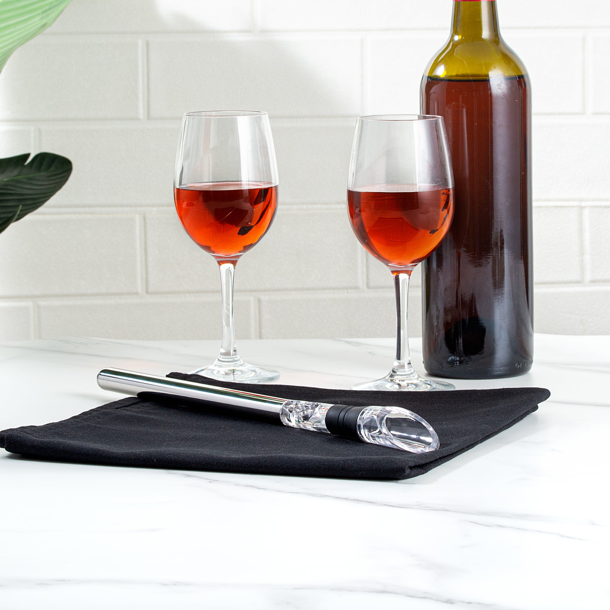 Bar Lux Stainless Steel Wine Chiller Stick / Pourer - with Aerator - 12 3/4" - 1 count box