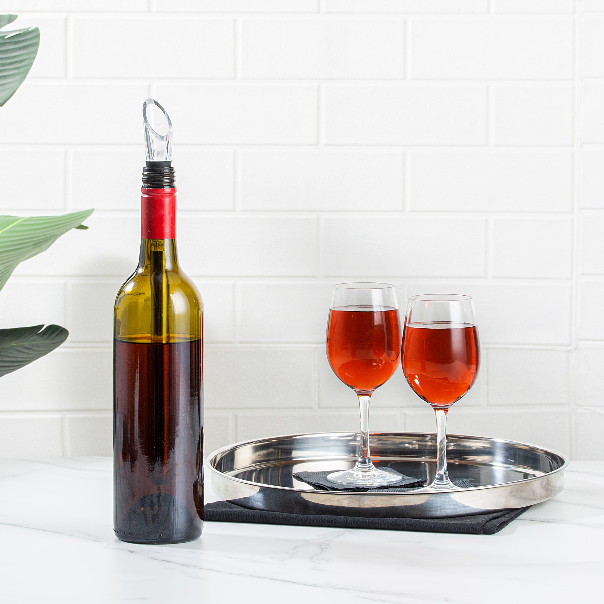 Bar Lux Stainless Steel Wine Chiller Stick / Pourer - with Aerator - 12 3/4" - 1 count box