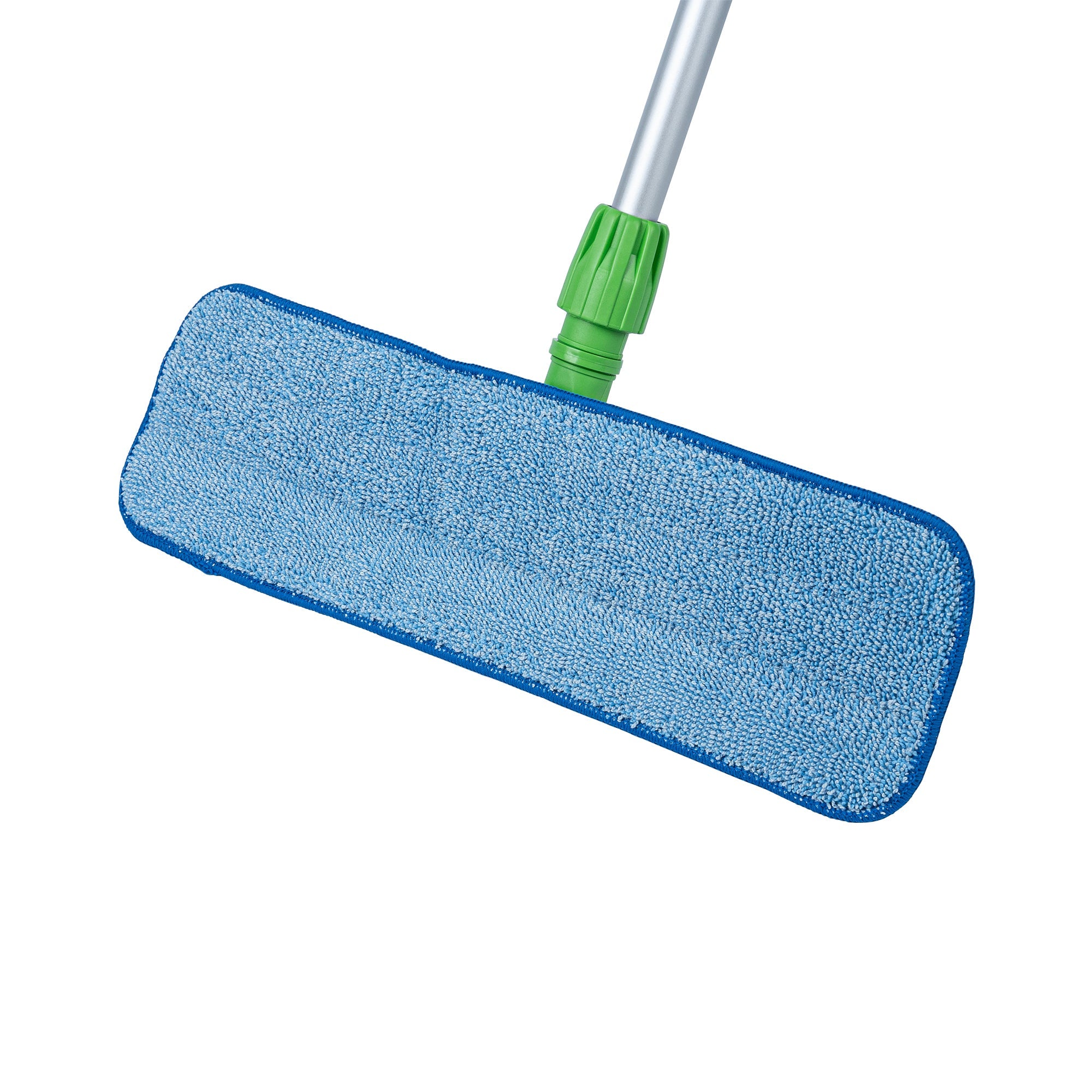 Clean Tek Professional Blue Microfiber Hook and Loop Wet / Dry Mop Pad - 17 1/2" - 1 count box