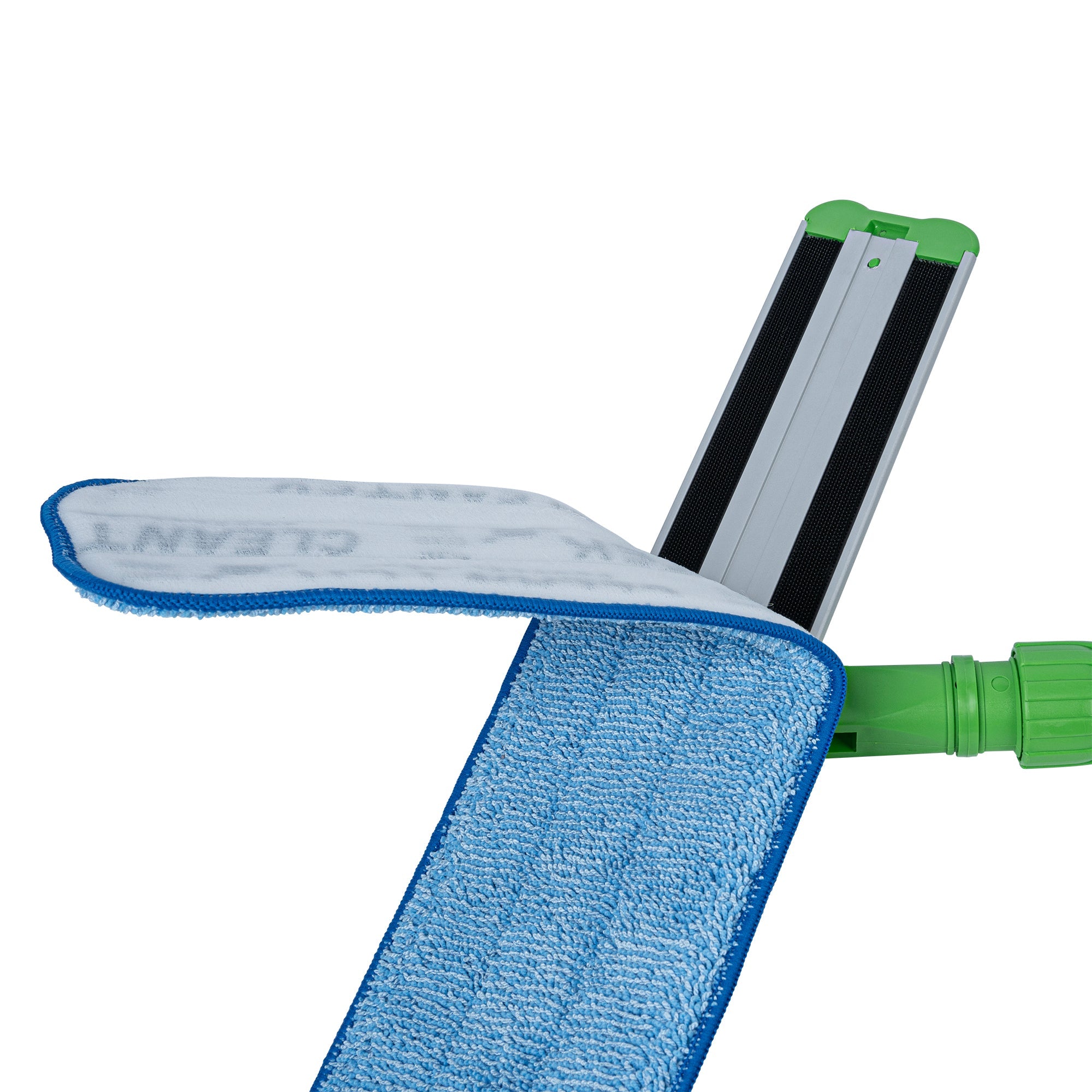 Clean Tek Professional Blue Microfiber Hook and Loop Wet / Dry Mop Pad - 19 1/2" - 1 count box