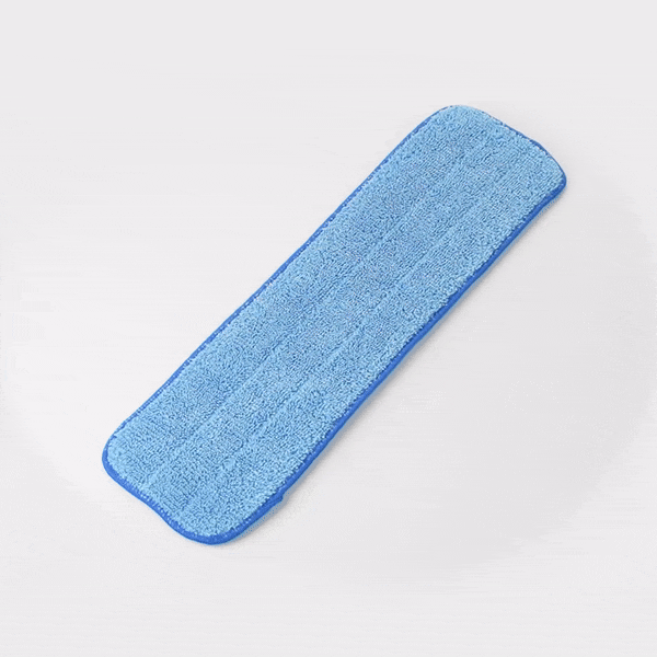 Clean Tek Professional Blue Microfiber Hook and Loop Wet / Dry Mop Pad - 19 1/2" - 1 count box