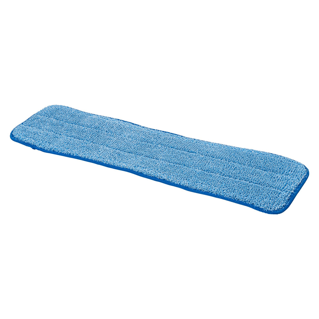 Clean Tek Professional Blue Microfiber Hook and Loop Wet / Dry Mop Pad - 19 1/2" - 1 count box