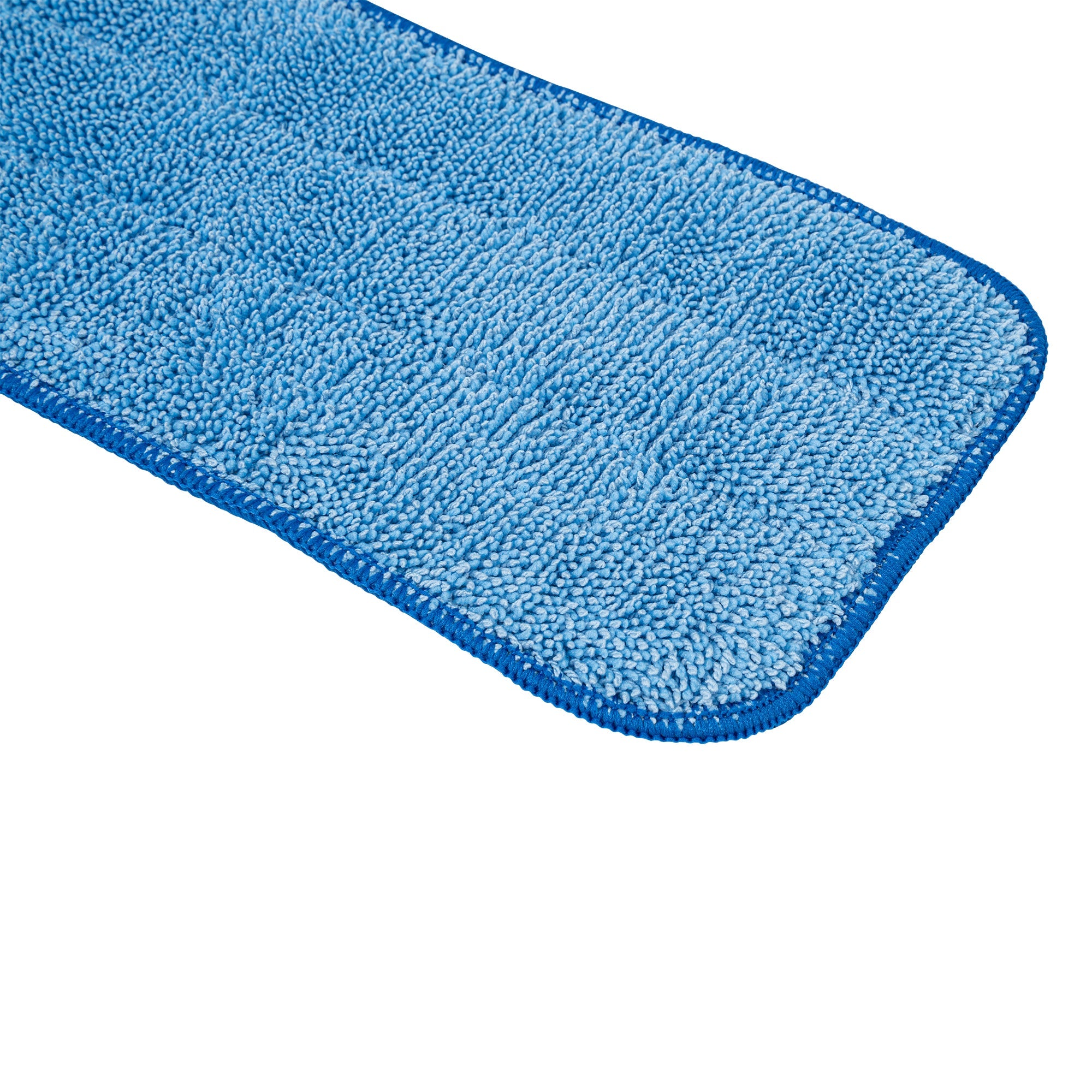 Clean Tek Professional Blue Microfiber Hook and Loop Wet / Dry Mop Pad - 25 1/2" - 1 count box
