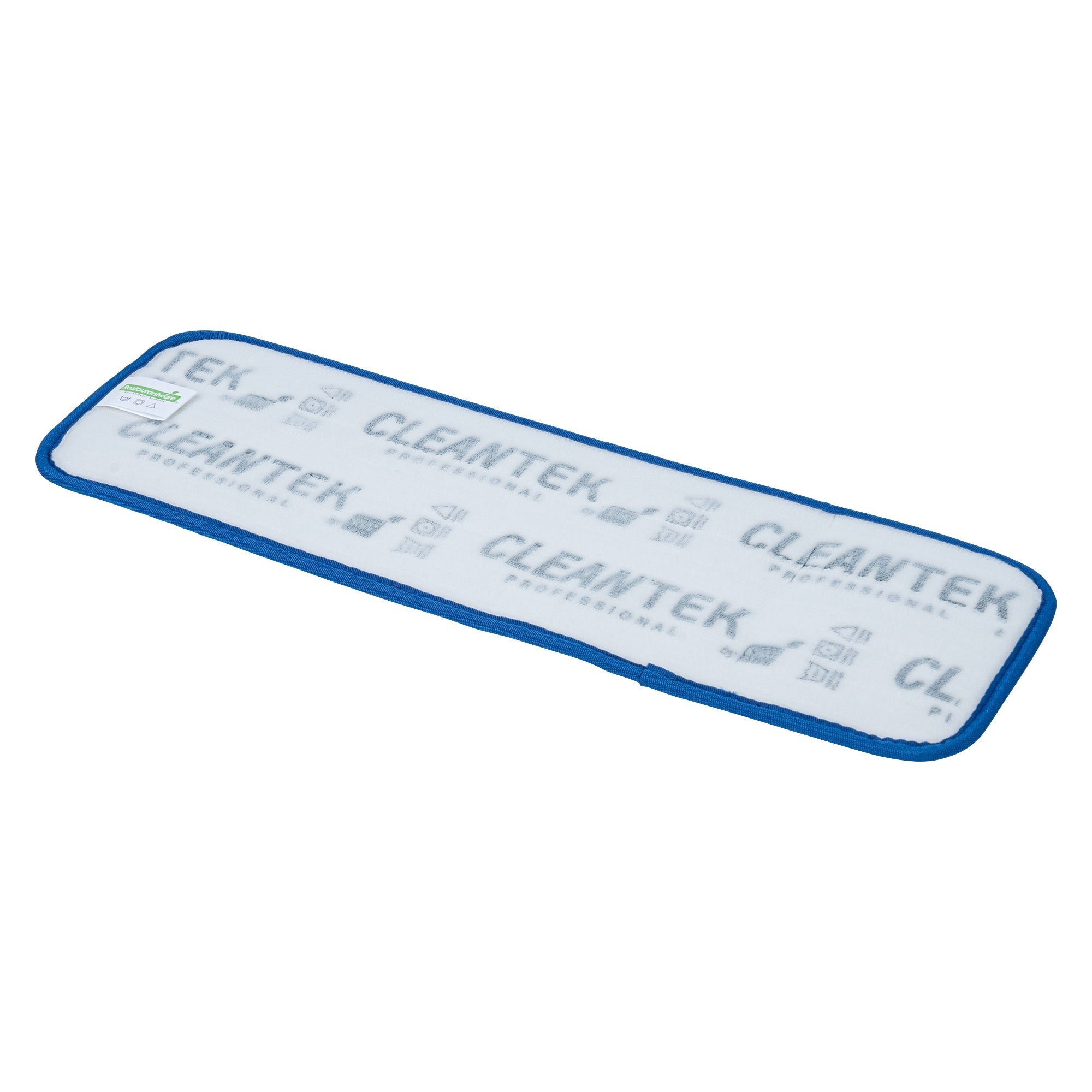 Clean Tek Professional Blue Microfiber Hook and Loop Wet / Dry Mop Pad - Zig Zag - 17 1/2" - 1 count box
