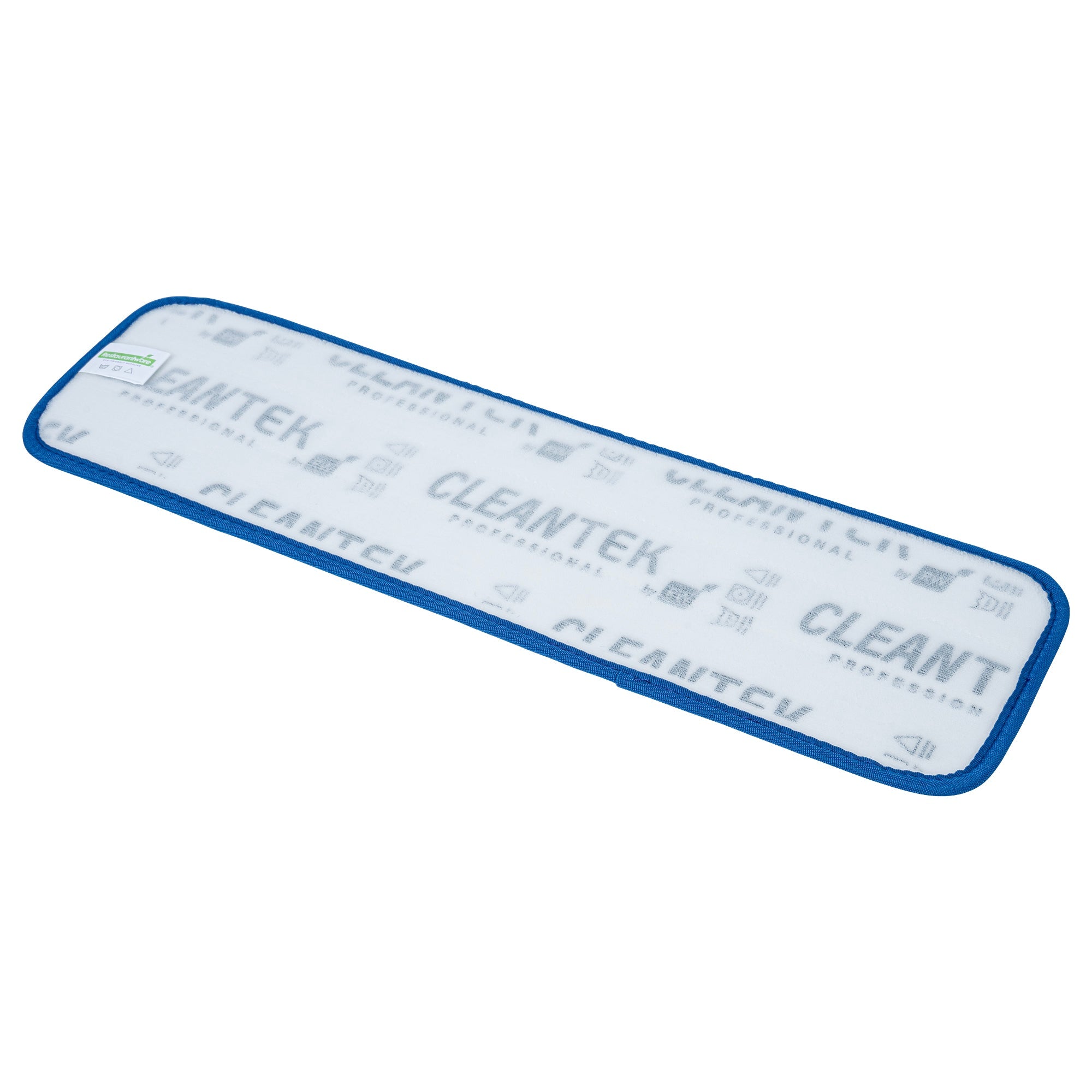 Clean Tek Professional Blue Microfiber Hook and Loop Wet / Dry Mop Pad - Zig Zag - 19 1/2" - 1 count box