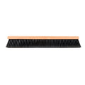 Clean Tek Professional 24" Hardwood Contractor / Push Broom Head - with Fine Flagged Bristles - 1 count box