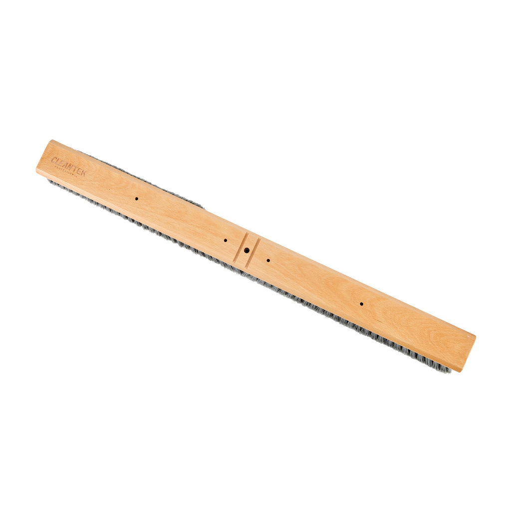 Clean Tek Professional 30" Hardwood Contractor / Push Broom Head - with Medium Flagged Bristles - 1 count box