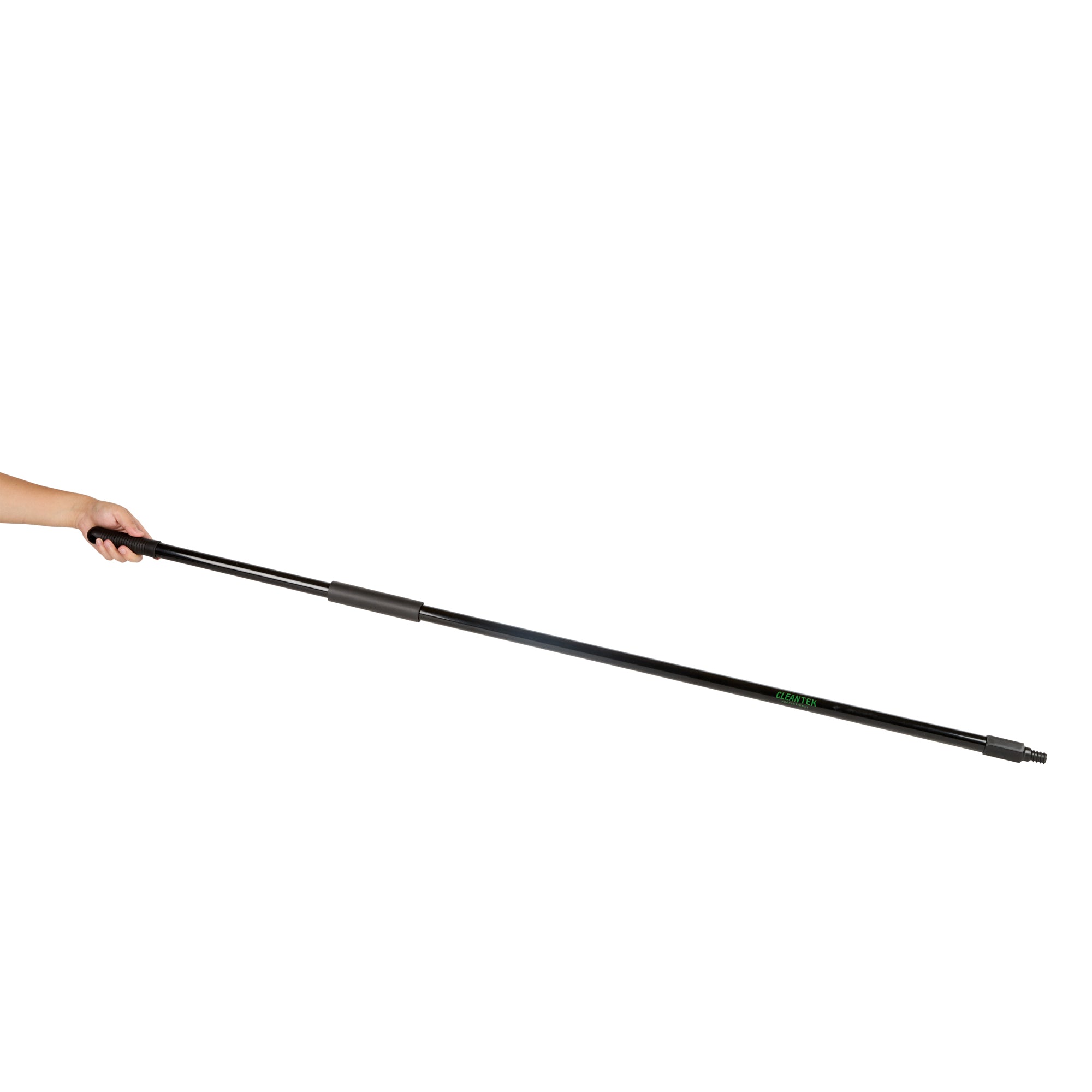 Clean Tek Professional Black Steel Push Broom Handle - Threaded - 59" - 1 count box