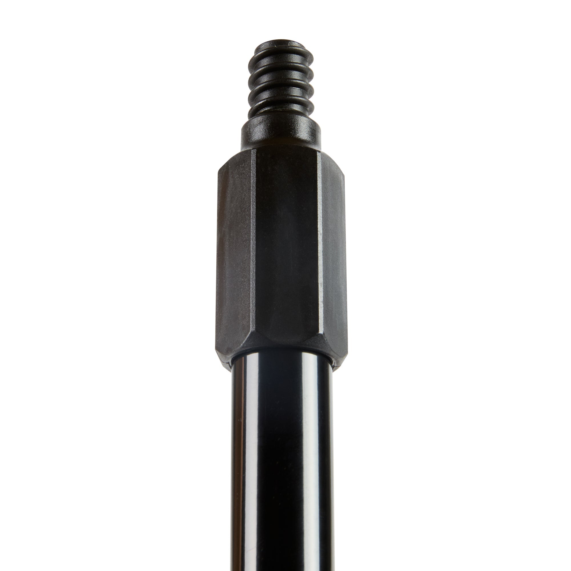 Clean Tek Professional Black Steel Push Broom Handle - Threaded - 59" - 1 count box