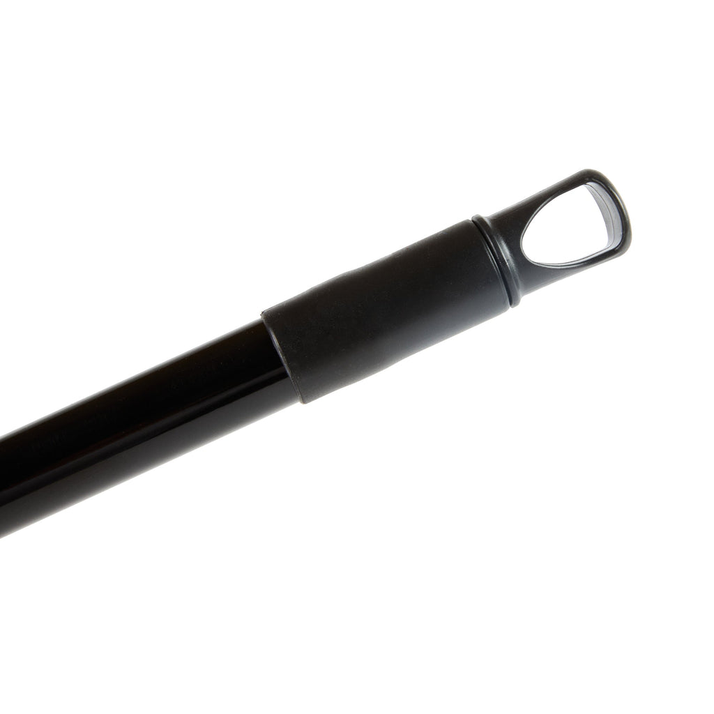 Clean Tek Professional Black Steel Angled Broom Handle - Threaded - 48" - 1 count box