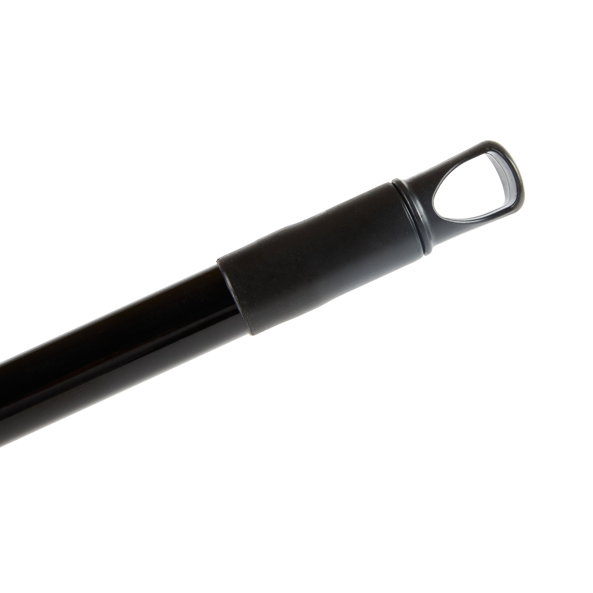 Clean Tek Professional Black Steel Angled Broom Handle - Threaded - 48" - 1 count box