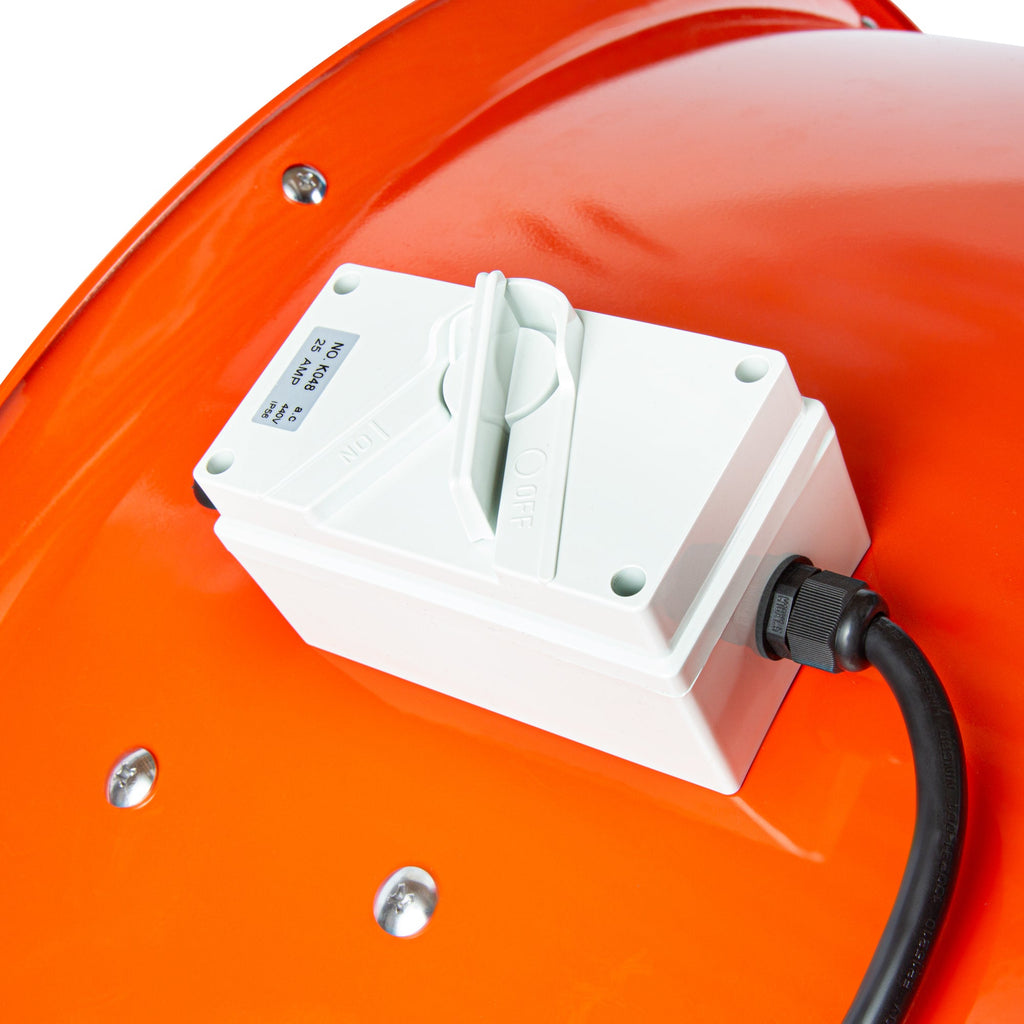 Wind Blade Red Portable High Velocity Ventilator Drum Fan - Tilt Head, 1 1/2 HP, 15,357 CFM - 42" - 1 count box