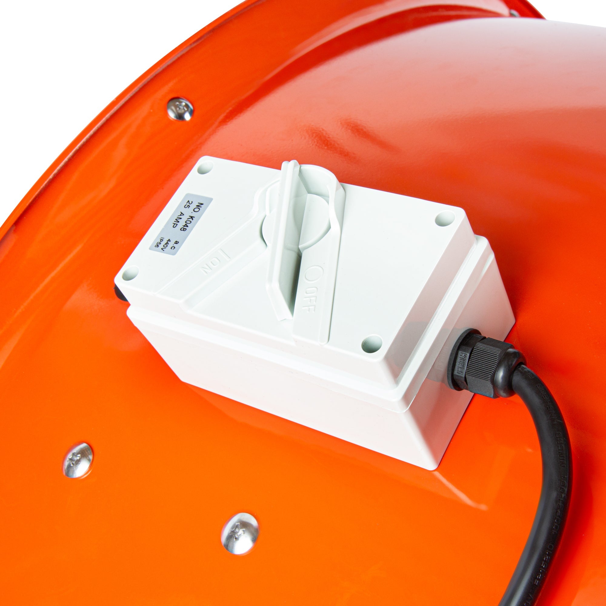 Wind Blade Red Portable High Velocity Ventilator Drum Fan - Tilt Head, 1 1/2 HP, 15,357 CFM - 42" - 1 count box