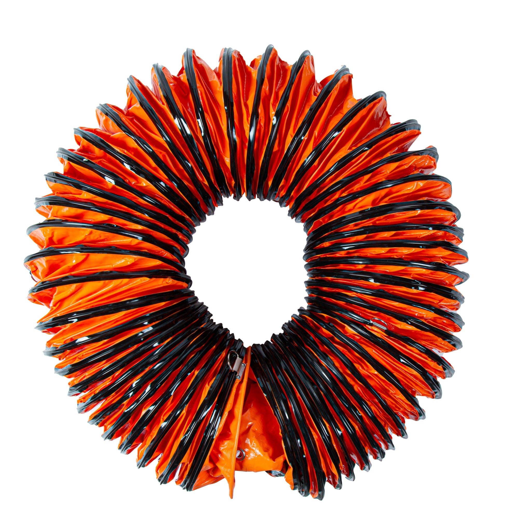 Wind Blade Orange PVC Ventilation Duct Hose - For 10" Ventilator Fan, Insulated, Extra Flexible - 9 3/4" x 25' - 1 count box
