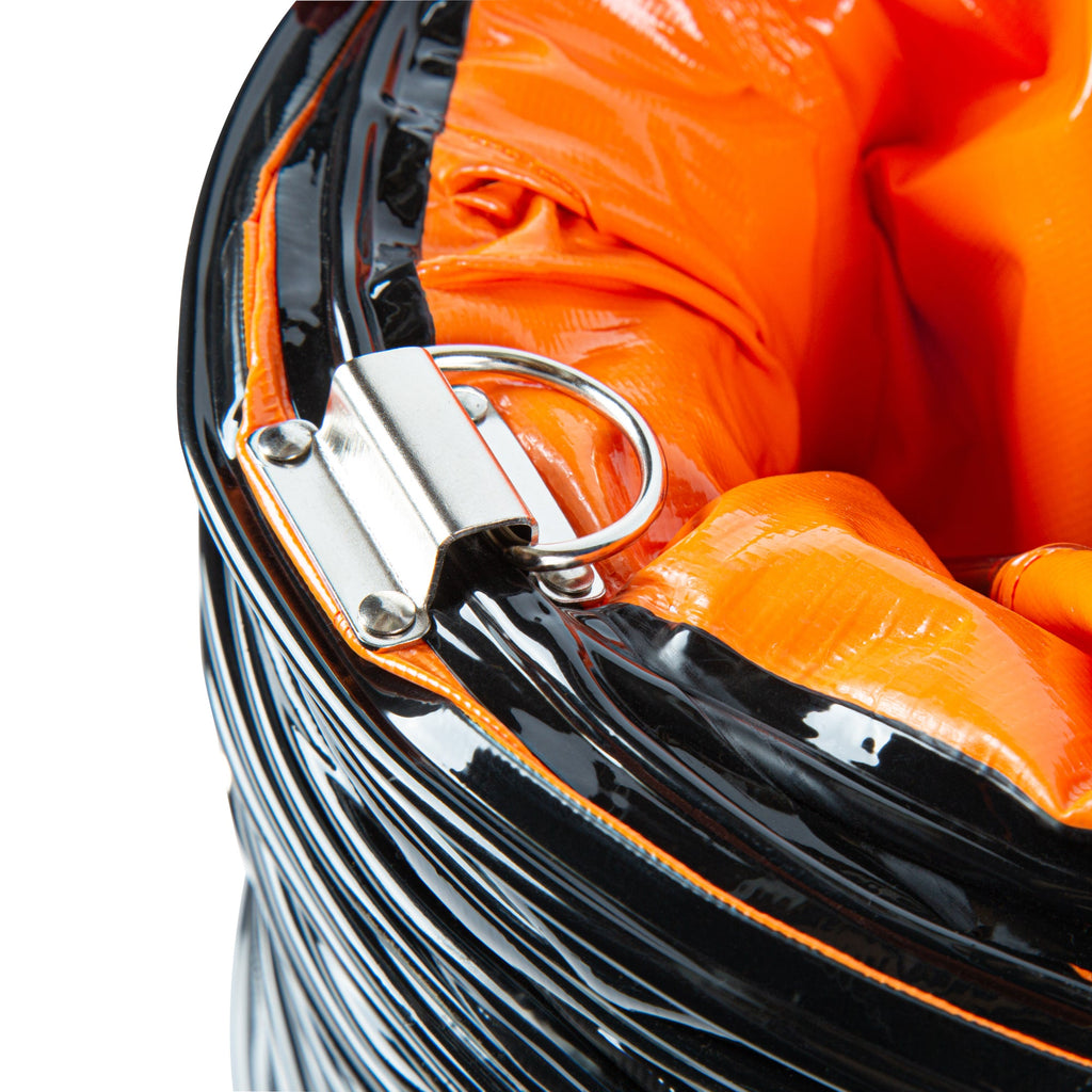 Wind Blade Orange PVC Ventilation Duct Hose - For 10" Ventilator Fan, Insulated, Extra Flexible - 9 3/4" x 25' - 1 count box