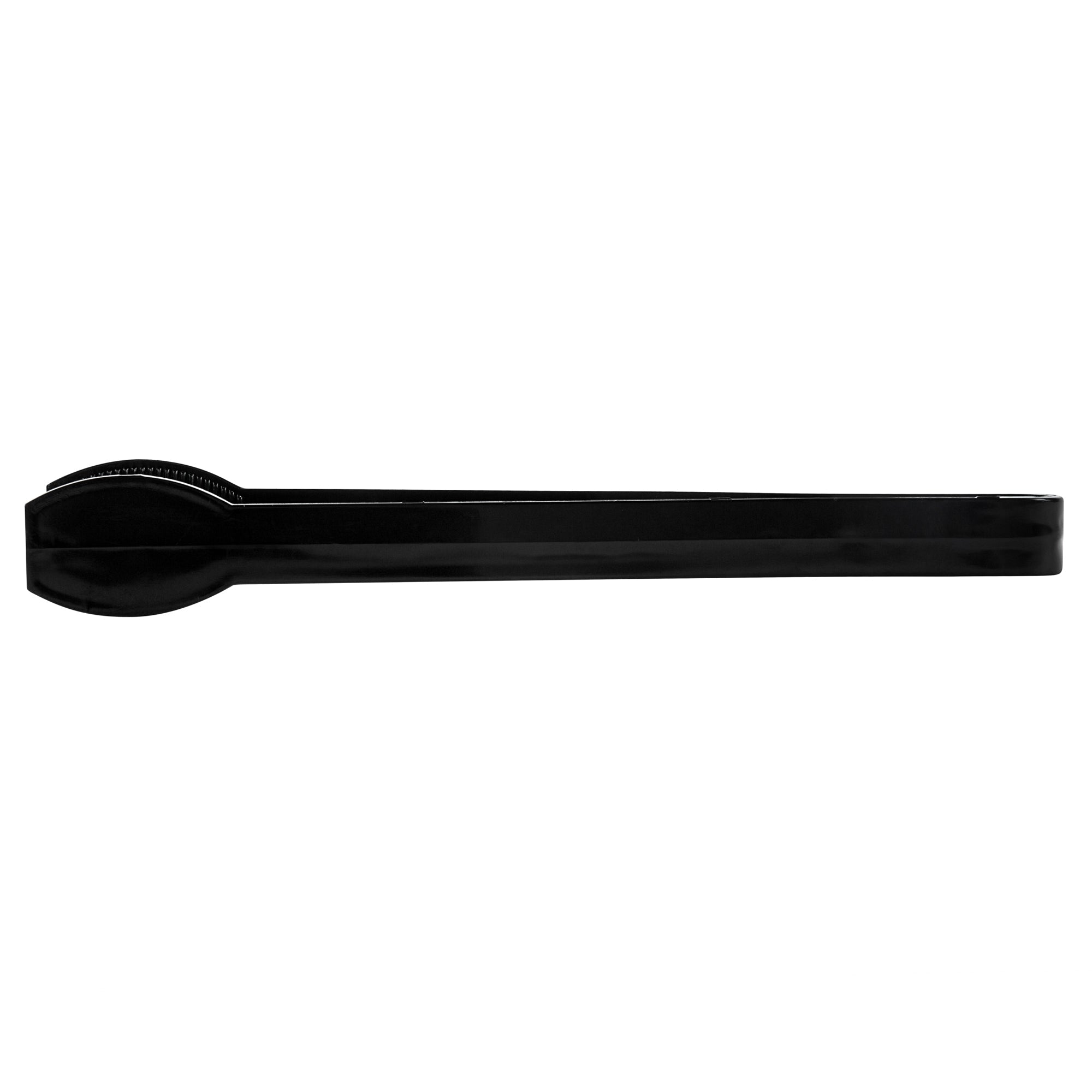Cater Tek Black Plastic Tongs - Ridged - 9" - 10 count box