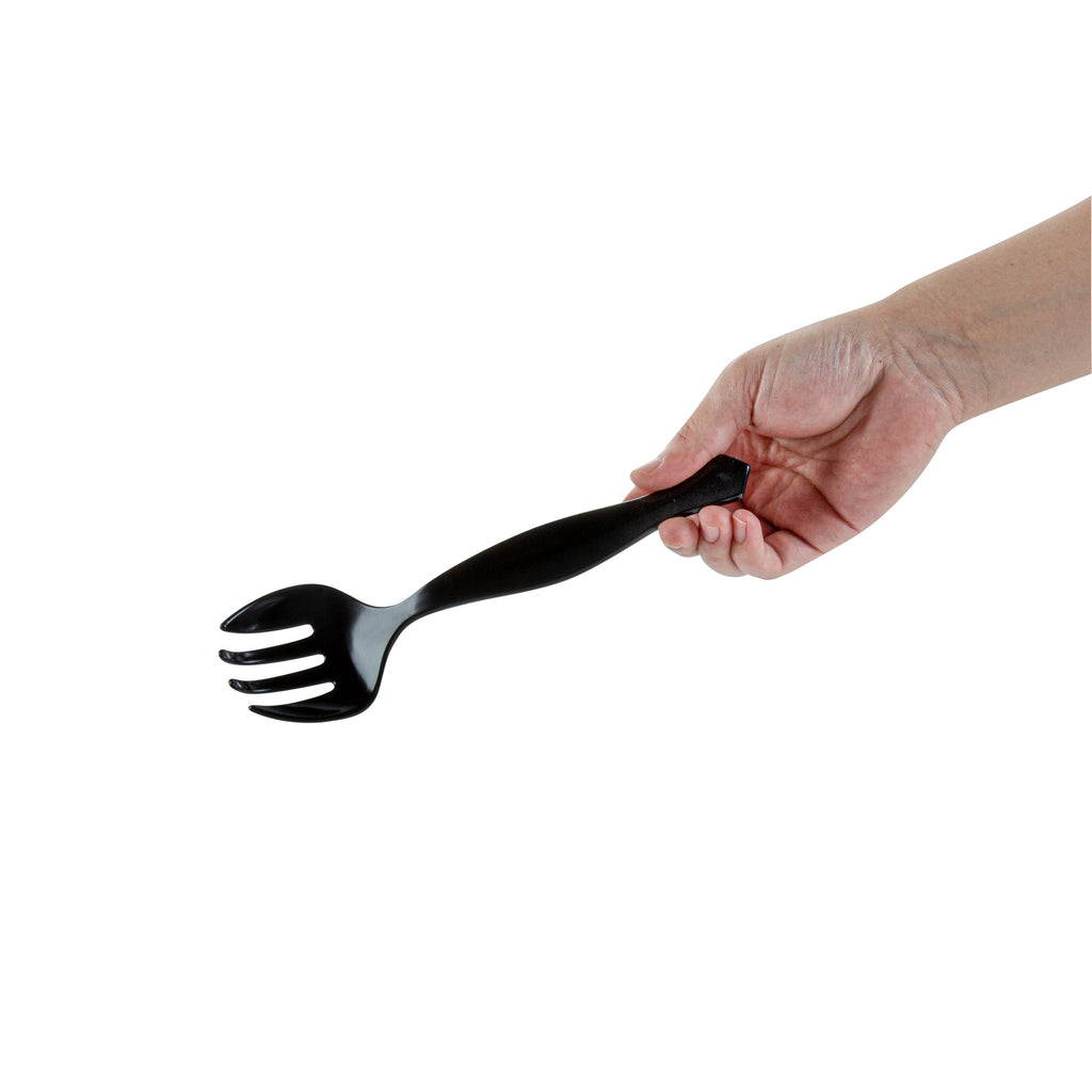 Cater Tek Black Plastic Serving Fork - 8 1/2" - 10 count box