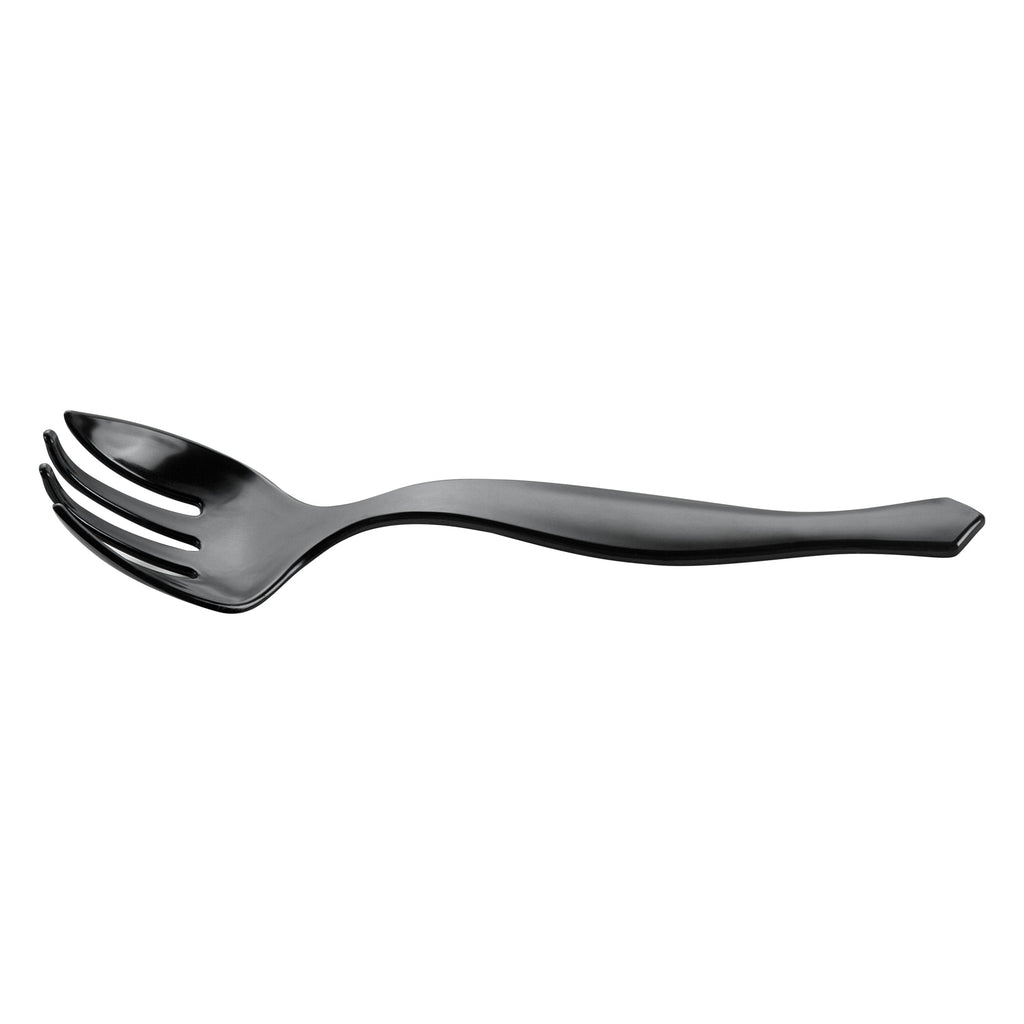 Cater Tek Black Plastic Serving Fork - 8 1/2" - 10 count box