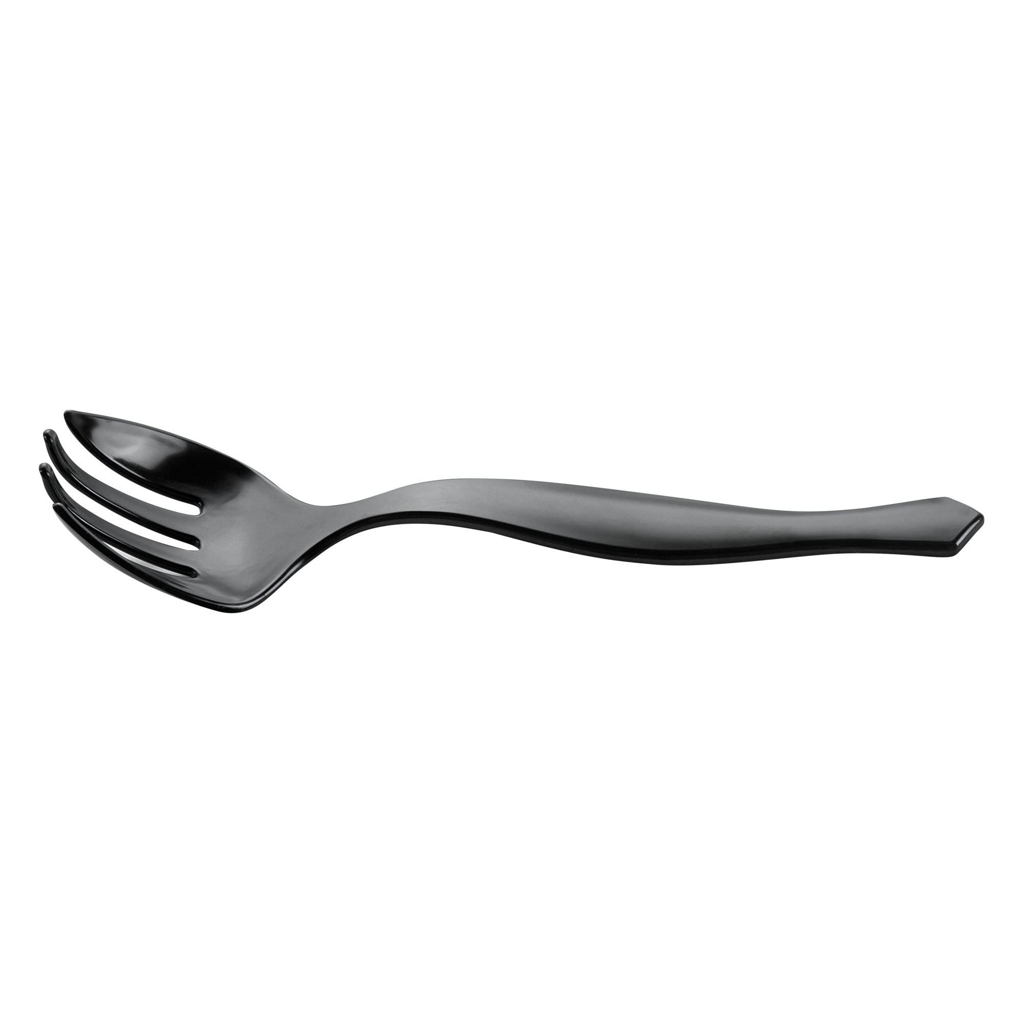 Cater Tek Black Plastic Serving Fork - 8 1/2" - 10 count box
