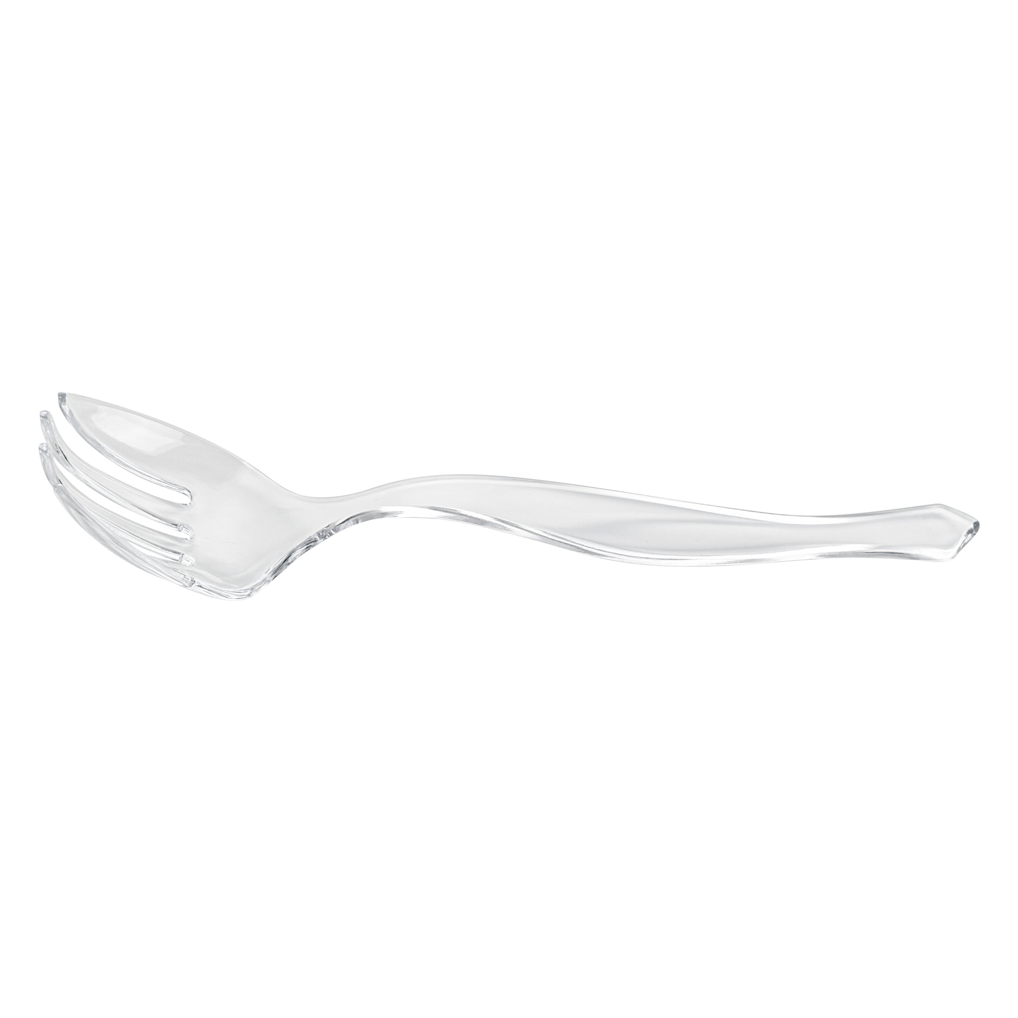 Cater Tek Clear Plastic Serving Fork - 8 1/2" - 10 count box