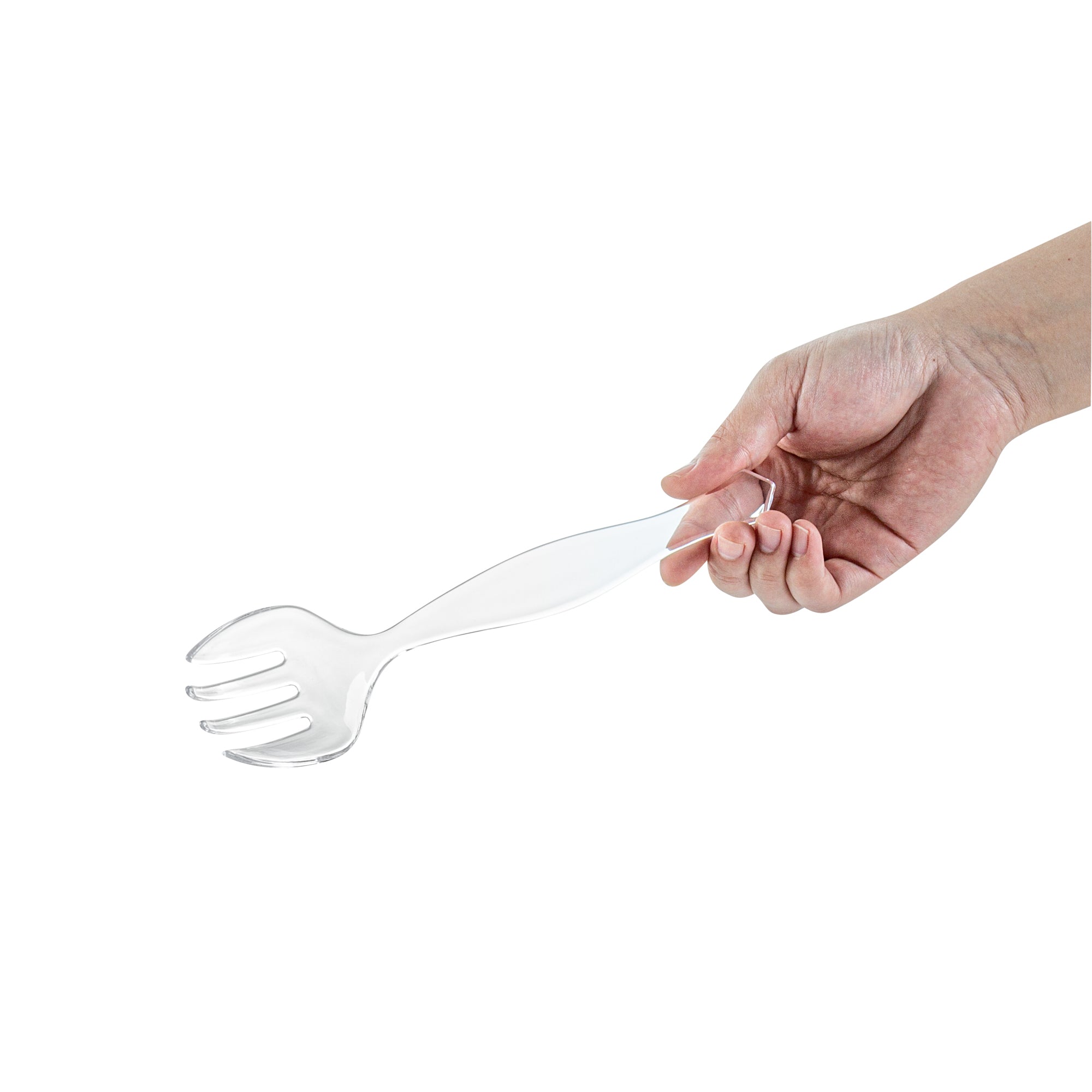 Cater Tek Clear Plastic Serving Fork - 8 1/2" - 100 count box