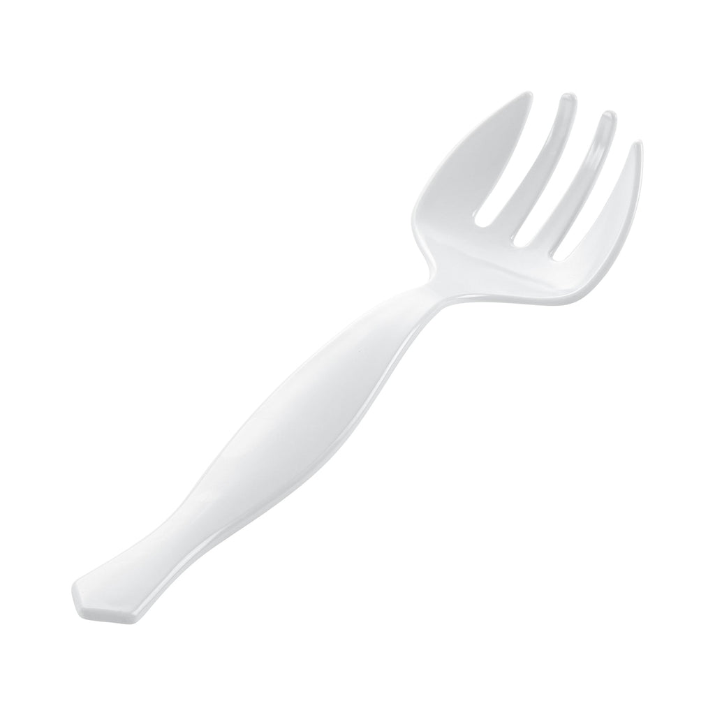 Cater Tek White Plastic Serving Fork - 8 1/2" - 10 count box