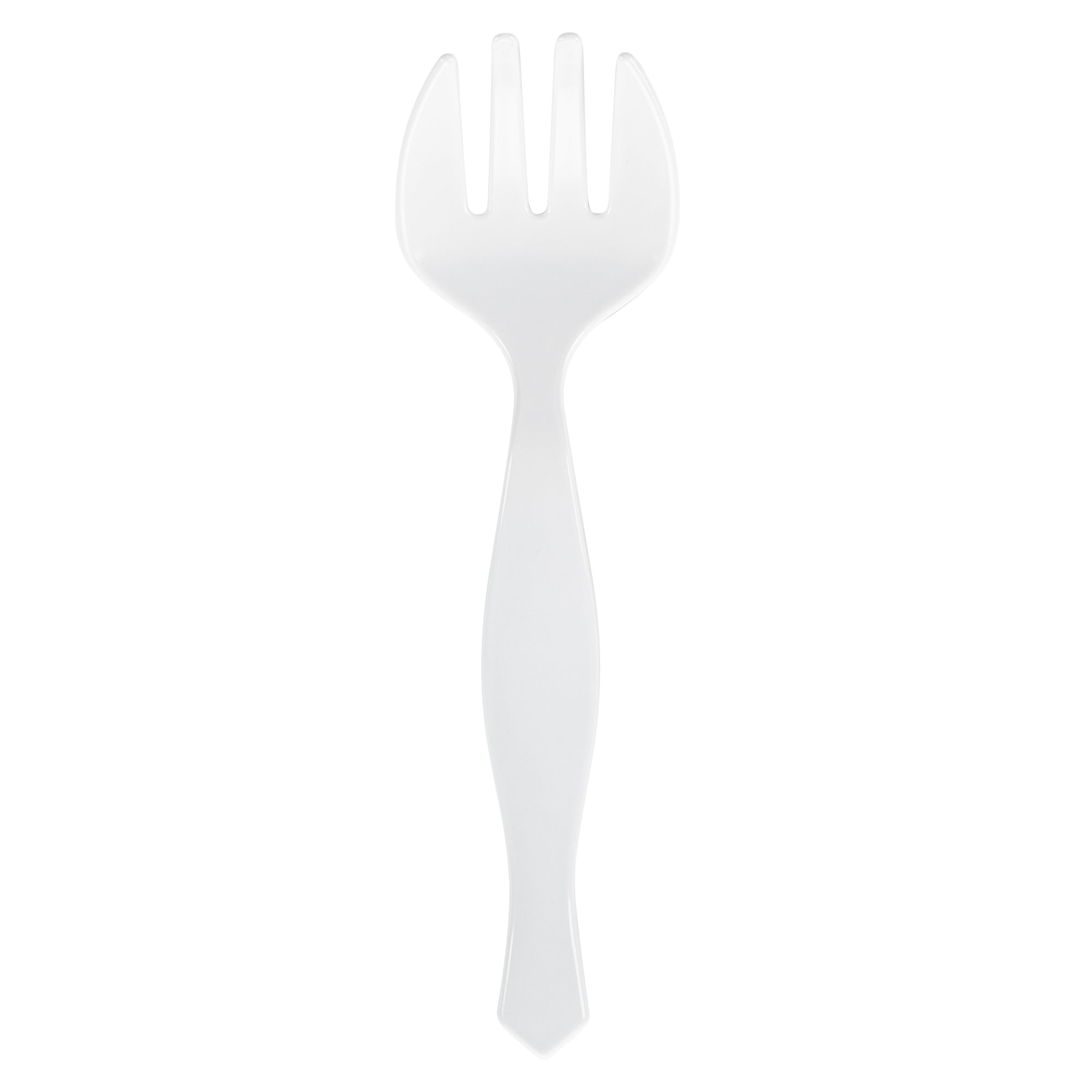 Cater Tek White Plastic Serving Fork - 8 1/2" - 10 count box