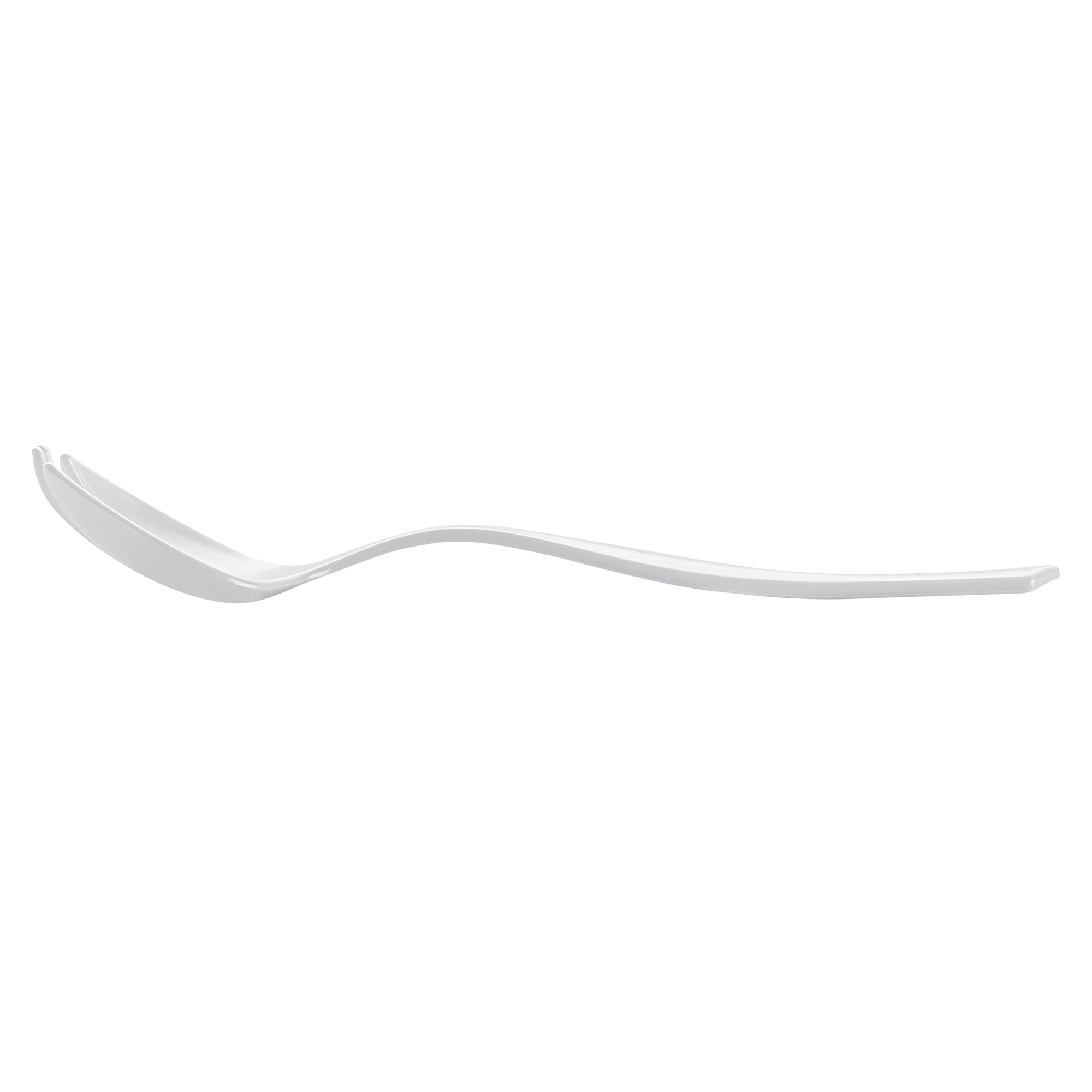 Cater Tek White Plastic Serving Fork - 8 1/2" - 10 count box