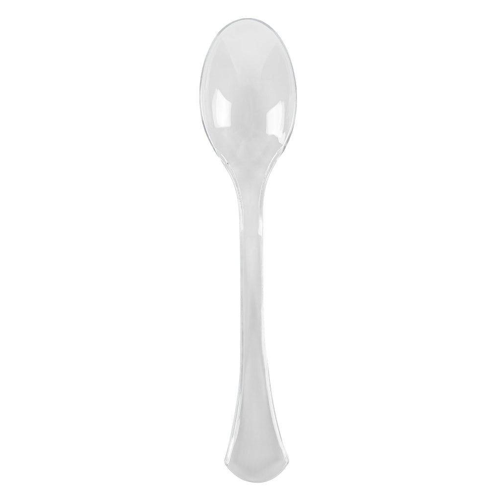 Cater Tek Clear Plastic Serving Spoon - 9 3/4" - 10 count box