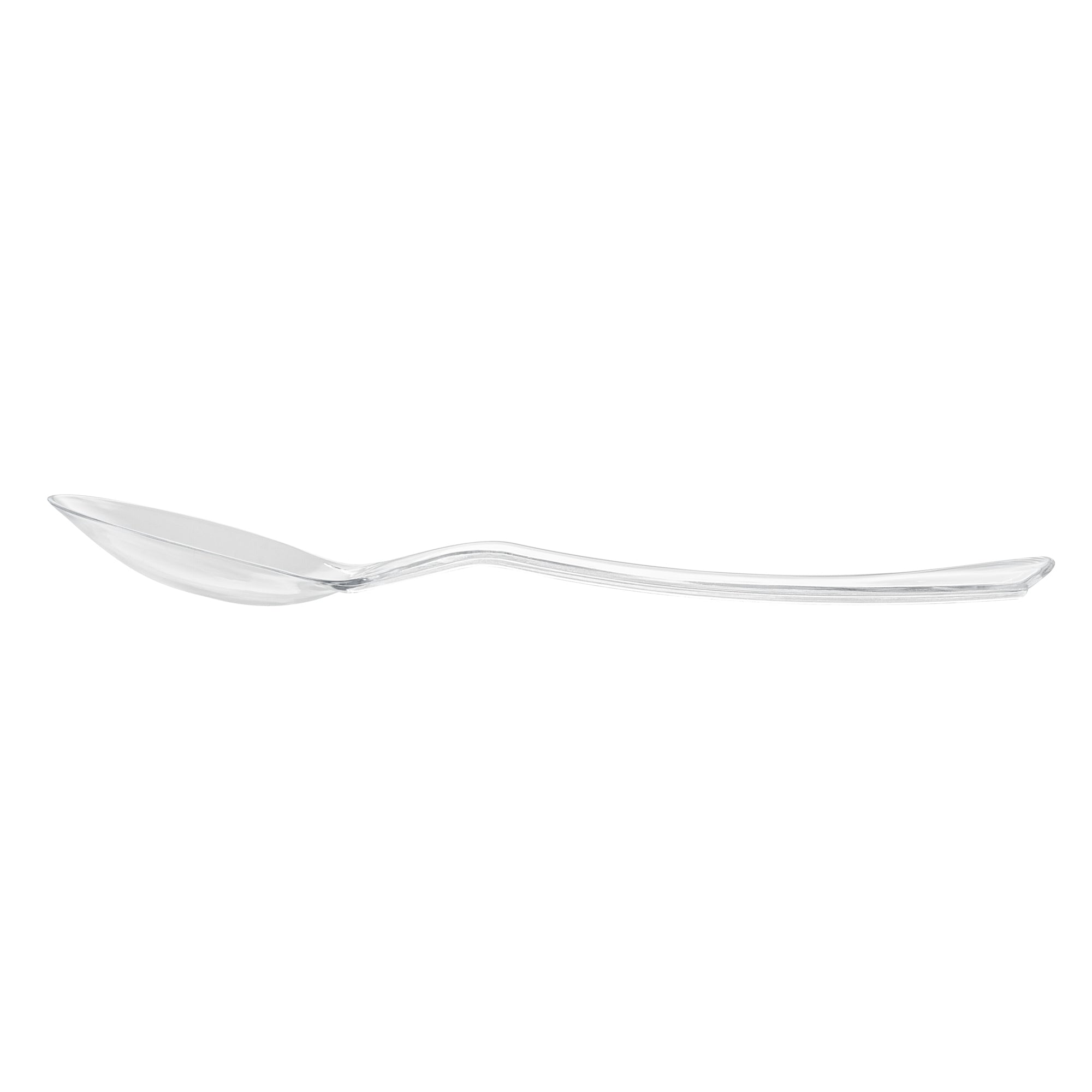 Cater Tek Clear Plastic Serving Spoon - 9 3/4" - 10 count box