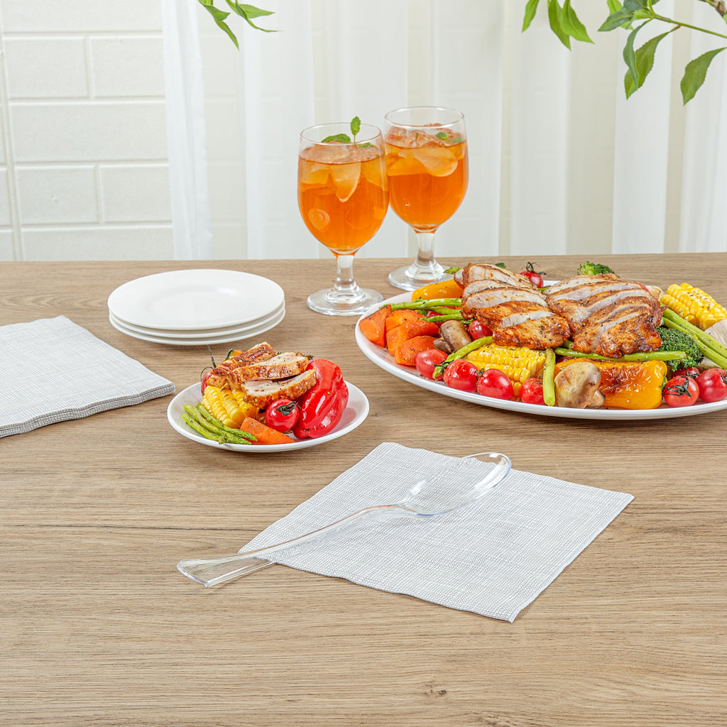 Cater Tek Clear Plastic Serving Spoon - 9 3/4" - 100 count box