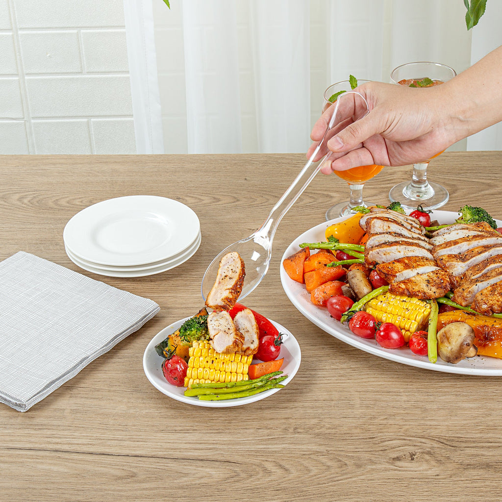 Cater Tek Clear Plastic Serving Spoon - 9 3/4" - 100 count box