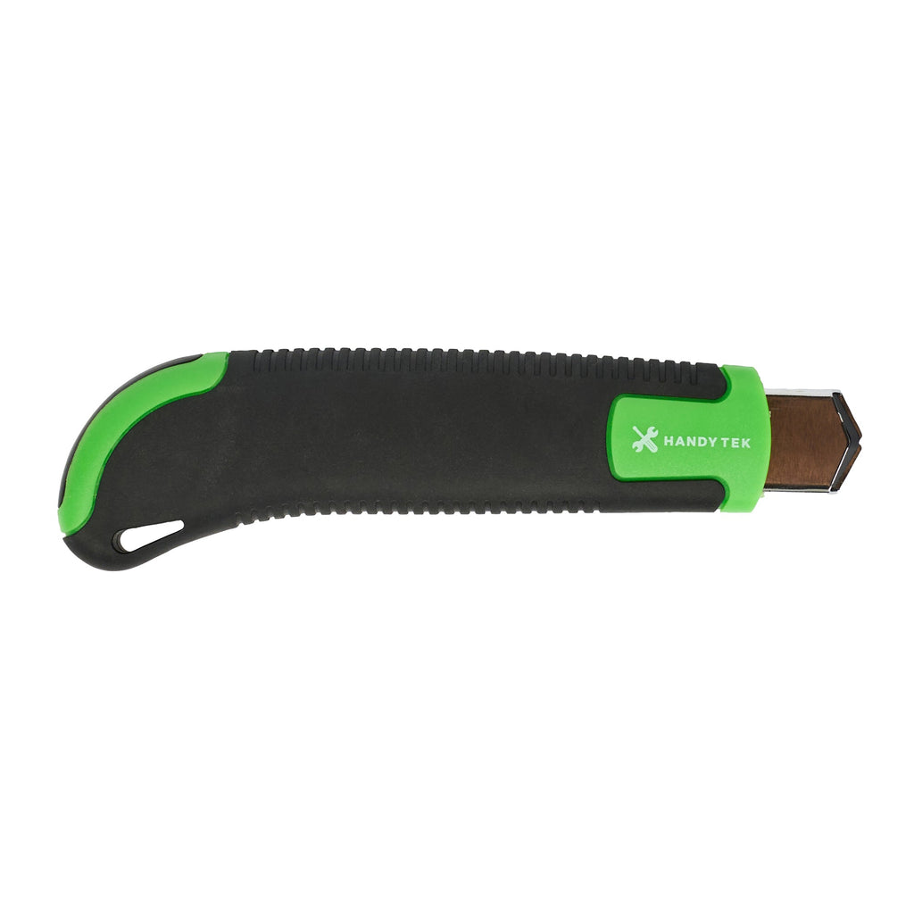Handy Tek Green Snap Off Blade Knife - Anti-Slip Handle - 6 3/4" - 1 count box